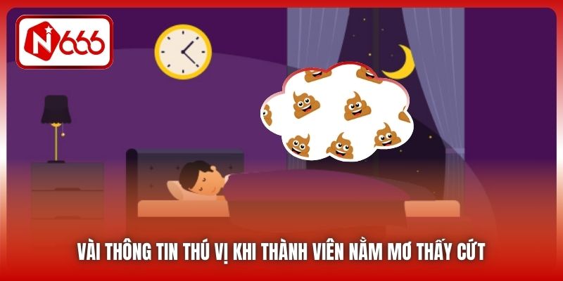 Vài thông tin thú vị khi thành viên nằm mơ thấy cứt